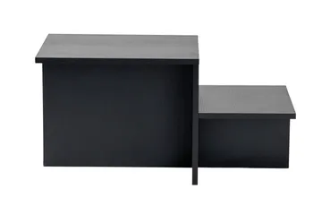 Fabrony suorakaiteen muotoinen sohvapöytä 80x40 cm tummaa puuta - Musta - Huonekalut - Pöytä & ruokailuryhmä - Sohvapöytä