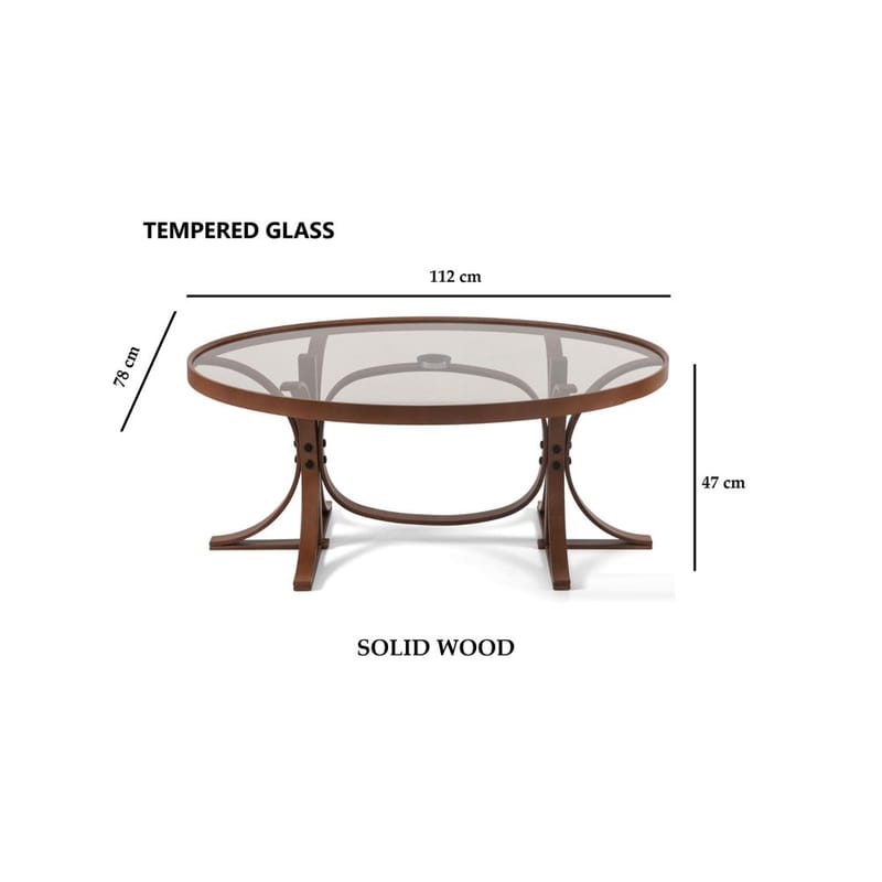 Faylin Sohvapöytä 112 cm - Tummanruskea - Huonekalut - Pöytä & ruokailuryhmä - Sohvapöytä