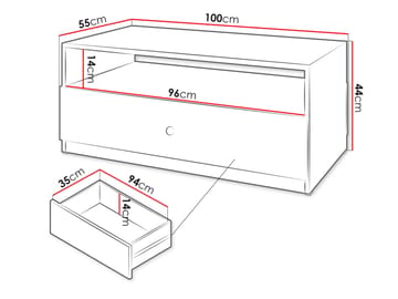 Fayric Sohvapöytä 100 cm - Beige - Huonekalut - Pöytä & ruokailuryhmä - Sohvapöytä
