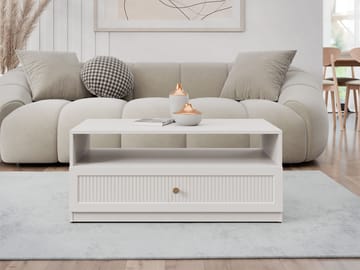 Fayric Sohvapöytä 100 cm - Beige - Huonekalut - Pöytä & ruokailuryhmä - Sohvapöytä