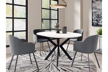 Ferrer ruokapöytä 138 cm - Musta/Beige - Huonekalut - Pöytä & ruokailuryhmä - Ruokapöydät & keittiön pöydät