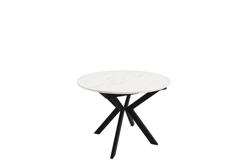 Ferrer ruokapöytä 138 cm, Musta/Valkoinen