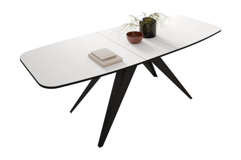 Ferro Ruokapöytä 198 cm - Musta/Beige - Huonekalut - Pöytä & ruokailuryhmä - Ruokapöyd�ät & keittiön pöydät
