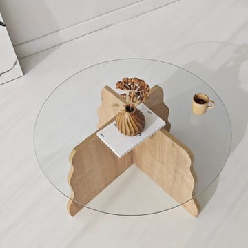 Fikret sohvapöytä 75 cm pyöreä lasi - Huonekalut - Pöytä & ruokailuryhmä - Sohvapöytä
