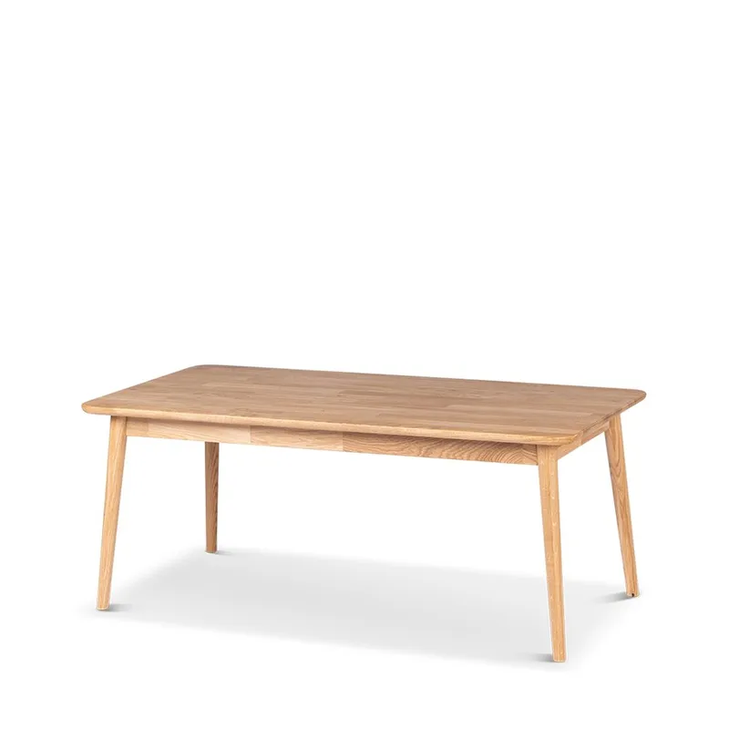 Fjällbacka 120 cm suorakaiteen muotoinen sohvapöytä massiivipuuta, Ruskea