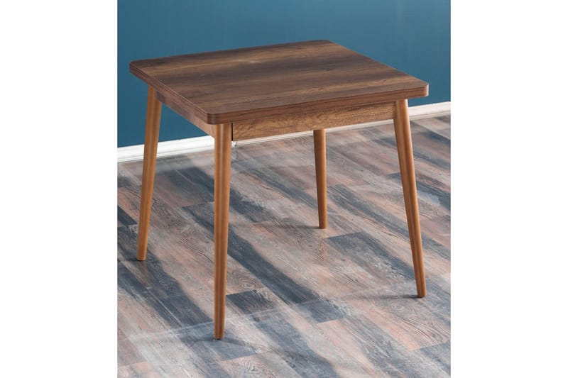 Florai Ruokapöytä 80 cm Kvadratisk, Pähkinä