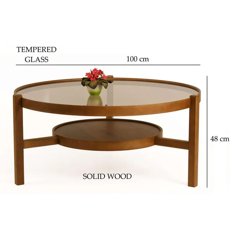 Florai Sohvapöytä 100 cm - Tummanruskea - Huonekalut - Pöytä & ruokailuryhmä - Sohvapöytä