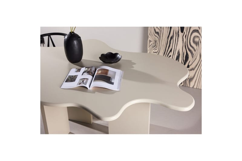 Flower soikea ruokapöytä 190 cm - Beige - Huonekalut - Pöytä & ruokailuryhmä - Ruokapöydät & keittiön pöydät