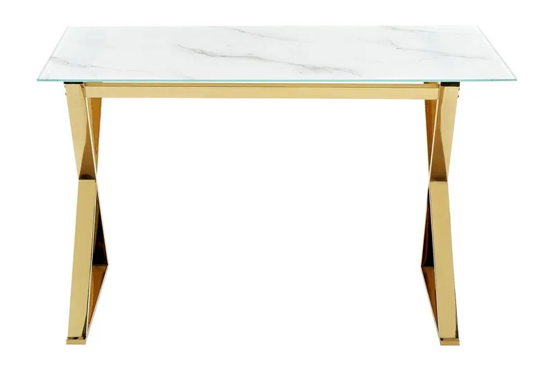 Foxter Ruokapöytä 70x120 cm, Valkoinen Kulta