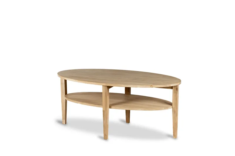 Freemont Soikea Sohvapöytä 120x60 cm massiivipuuta, Luonnonväri