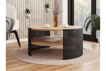 Friend sohvapöytä 75 cm - Musta/Beige - Huonekalut - Pöytä & ruokailuryhmä - Sohvapöytä