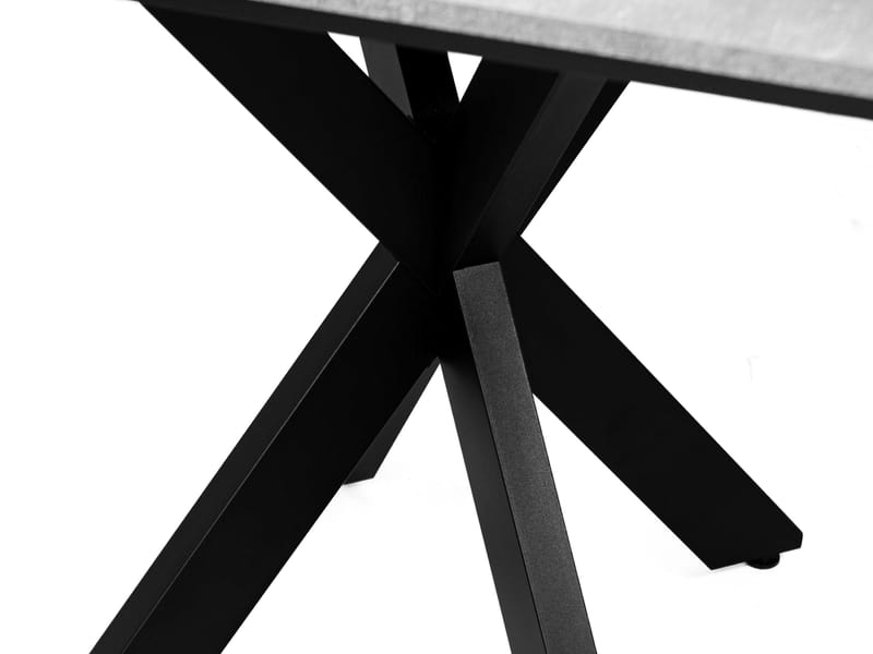 Fynrel Ruokapöytä 90 cm neliönmuotoinen - Musta/Harmaa - Huonekalut - Pöytä & ruokailuryhmä - Ruokapöydät & keittiön pöydät