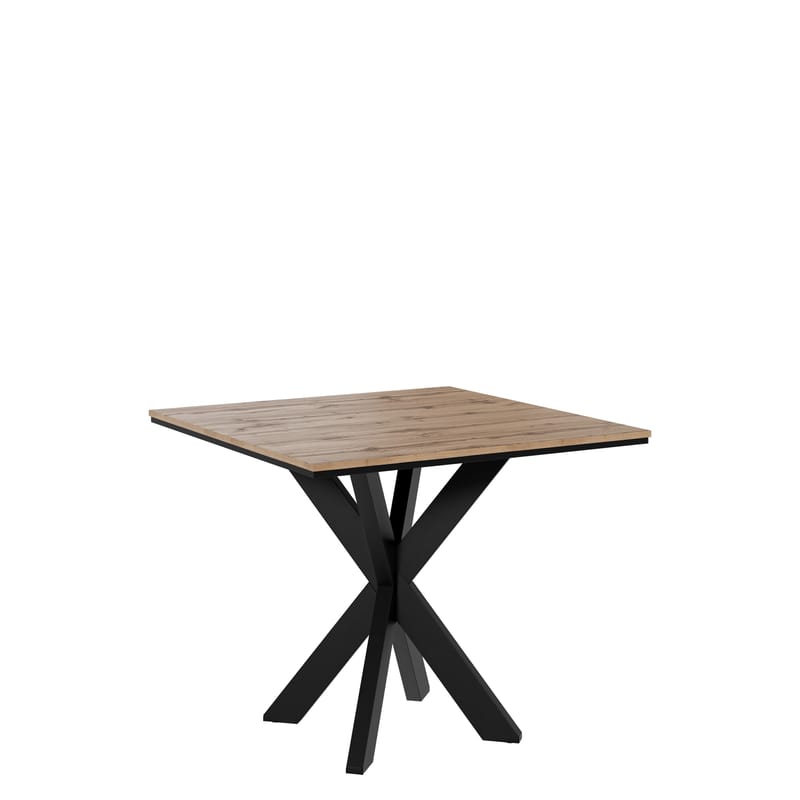 Fynrel Ruokapöytä 90 cm neliönmuotoinen - Musta/Ruskea - Huonekalut - Pöytä & ruokailuryhmä - Ruokapöydät & keittiön pöydät