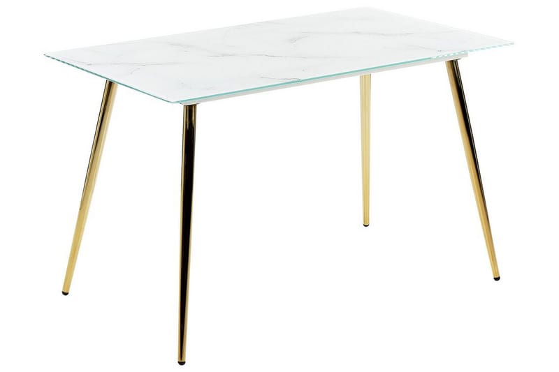 Gabriela Ruokapöytä 70x120 cm, Valkoinen Kulta