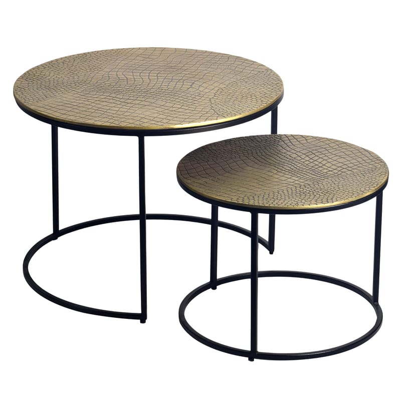 Galova sohvapöytä 60 cm, 2 kpl setti - Hopea ja musta - Huonekalut - Pöytä & ruokailuryhmä - Sohvapöytä