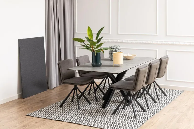 Ganesh Ruokapöytä 100 cm Suorakulmainen - Harmaa - Huonekalut - Pöytä & ruokailuryhmä - Ruokapöydät & keittiön pöydät