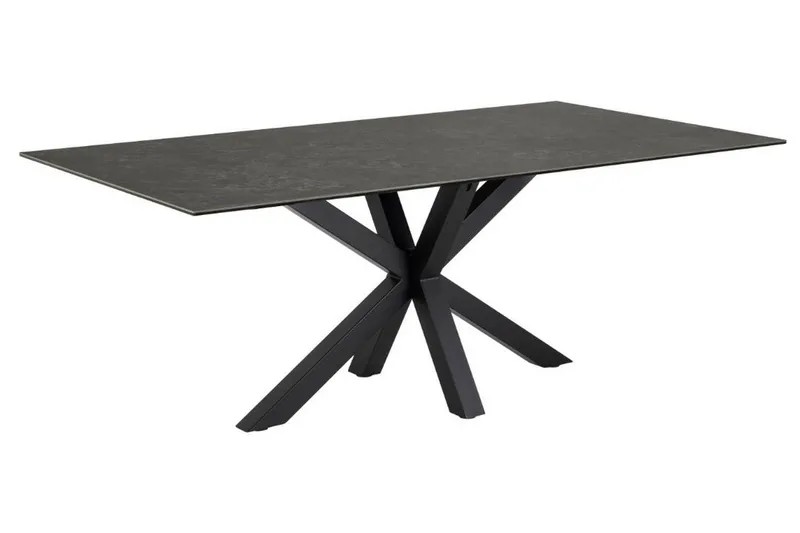 Ganesh Ruokapöytä 100 cm Suorakulmainen, Musta