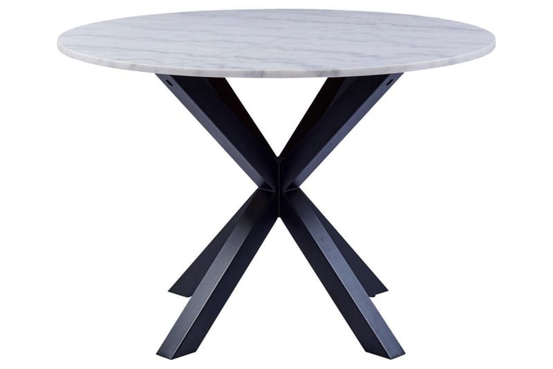 Ganesh Ruokapöytä 110 cm Pyöreä - Valkoinen - Huonekalut - Pöytä & ruokailuryhmä - Ruokapöydät & keittiön pöydät