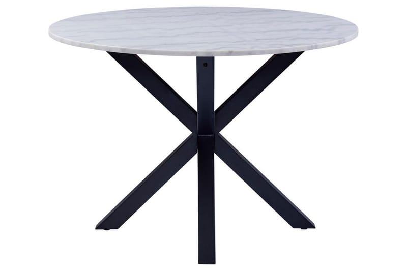 Ganesh Ruokapöytä 110 cm Pyöreä - Valkoinen - Huonekalut - Pöytä & ruokailuryhmä - Ruokapöydät & keittiön pöydät