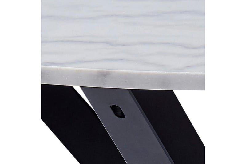 Ganesh Ruokapöytä 110 cm Pyöreä - Valkoinen - Huonekalut - Pöytä & ruokailuryhmä - Ruokapöydät & keittiön pöyd ät