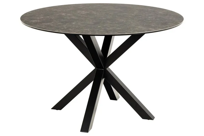 Ganesh Ruokapöytä 119 cm Pyöreä, Musta