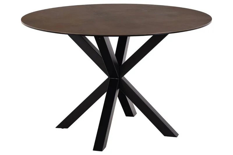 Ganesh Ruokapöytä 119 cm Pyöreä, Ruskea