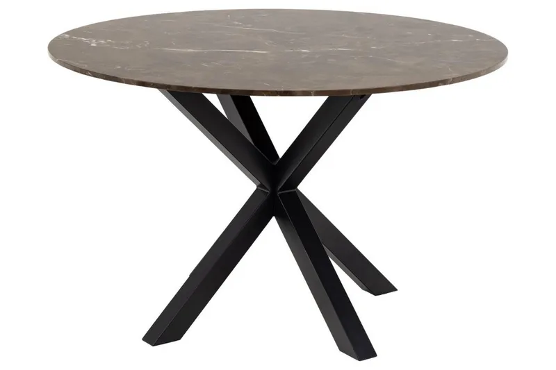 Ganesh Ruokapöytä 120 cm Pyöreä, Ruskea