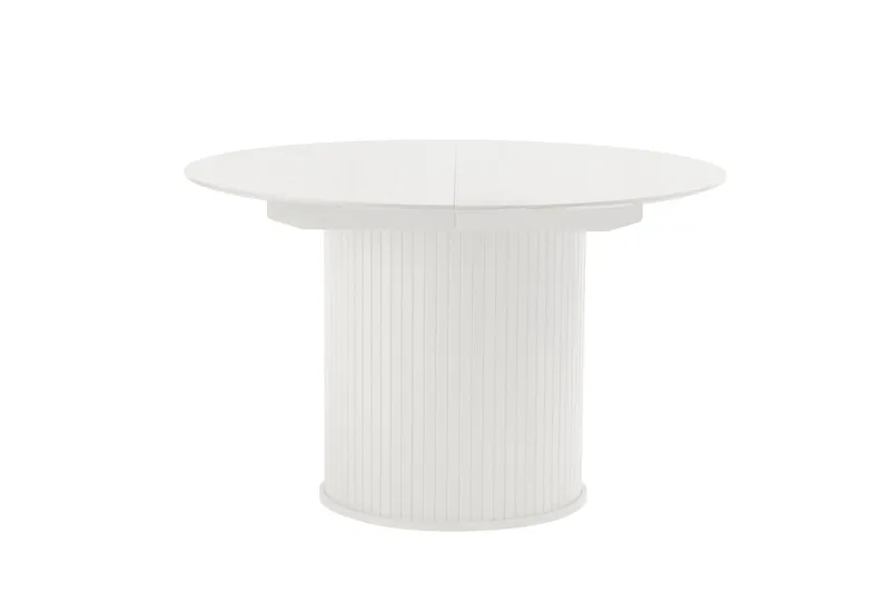 Gethin Ruokapöytä 120 cm Pyöreä, Valkoinen