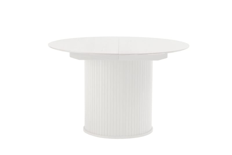 Gethin Ruokapöytä 120 cm Pyöreä, Valkoinen