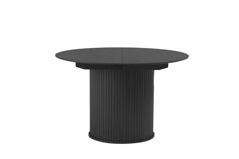 Gethin Ruokapöytä 120 cm Pyöreä, Musta