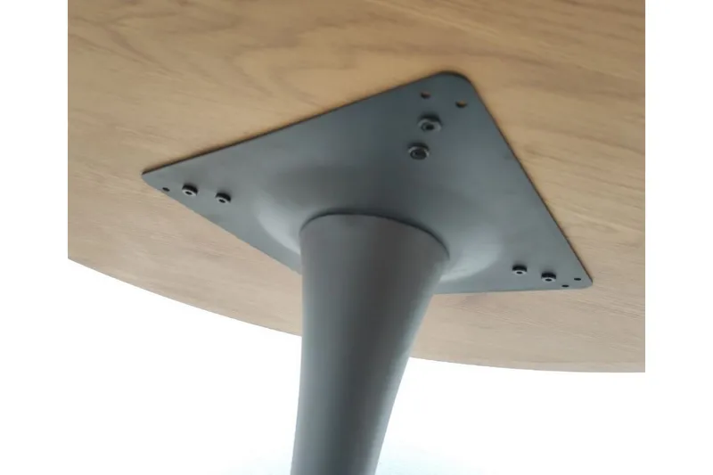 Gibran Ruokapöytä 100 cm Pyöreä - Musta/Beige - Huonekalut - Pöytä & ruokailuryhmä - Ruokapöydät & keittiön pöydät