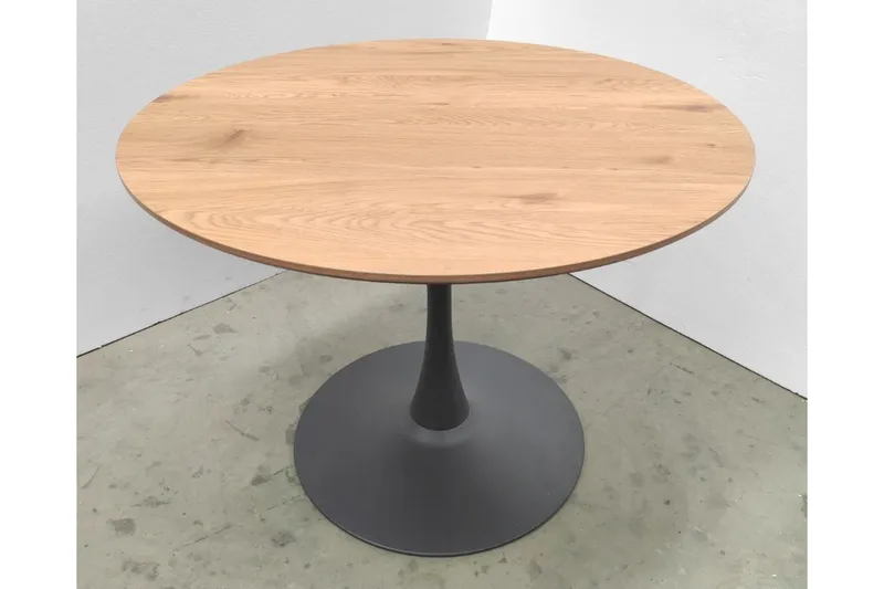 Gibran Ruokapöytä 100 cm Pyöreä, Musta/Beige