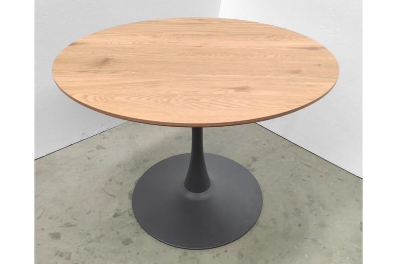 Gibran Ruokapöytä 100 cm Pyöreä, Musta/Beige