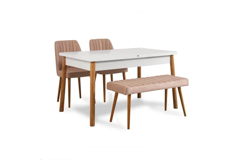 Glasnevin Ruokailuryhmä Suorakulmainen, Valkoinen/Ruskea