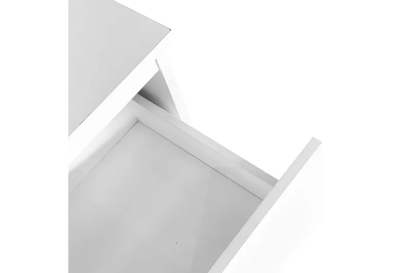 Glow Meikkipöytä 94 cm peilillä laatikoilla ja jakkaralla - LED-valaistus - Valkoinen - Huonekalut - Pöytä & ruokailuryhmä - Meikki- & kampauspöydät - Meikkipöytä valolla