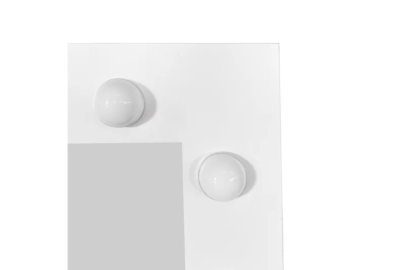 Glow Meikkipöytä 94 cm peilillä laatikoilla ja jakkaralla - LED-valaistus - Valkoinen - Huonekalut - Pöytä & ruokailuryhmä - Meikki- & kampauspöydät - Meikkipöytä valolla