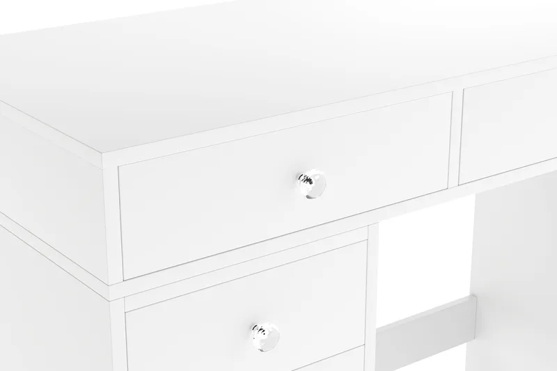 Glow Suuri meikkipöytä – Säilytys laatikoilla 120 cm - Valkoinen - Huonekalut - Pöytä & ruokailuryhmä - Meikki- & kampauspöydät