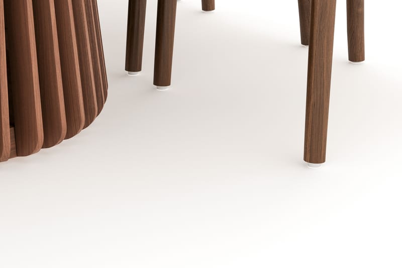 Gontas Ruokailuryhmä 200 cm Ovaali ja 6 Dastoori Tuolia - Pähkinä - Huonekalut - Pöytä & ruokailuryhmä - Ruokailuryhmä