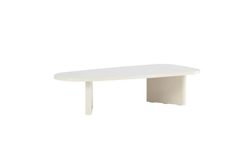 Grönvik sohvapöytä 135x65 cm maalattu puu - Kermanvalkoinen - Huonekalut - Pöytä & ruokailuryhmä - Sohvapöytä