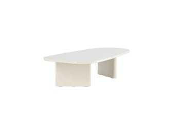 Grönvik sohvapöytä 135x65 cm maalattu puu - Kermanvalkoinen - Huonekalut - Pöytä & ruokailuryhmä - Sohvapöytä