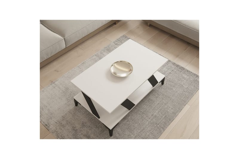 Gralen Sohvapöytä 100 cm - Antrasiitti/Valkoinen - Huonekalut - Pöytä & ruokailuryhmä - Sohvapöytä