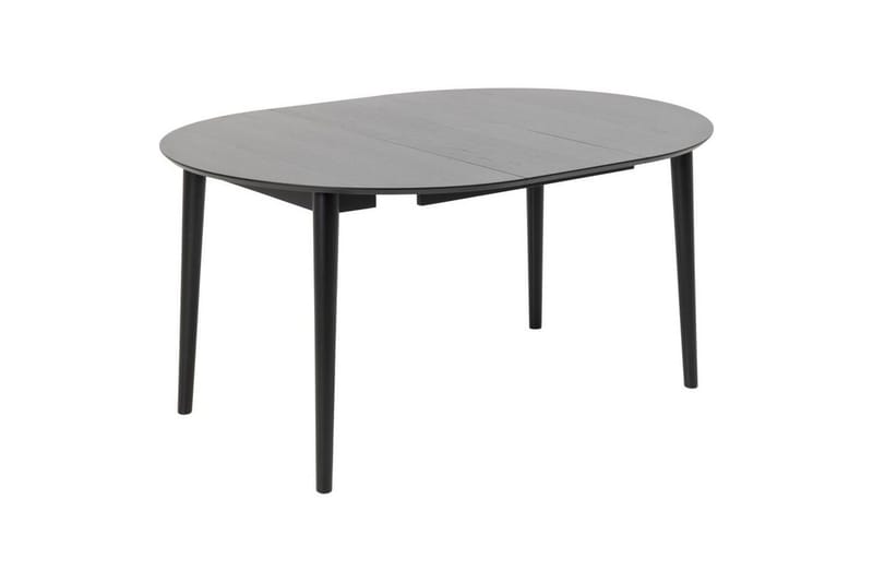 Grasonville Extendable Dining Group 115-154 Cm + 4 Ruokapöydän Tuolia - Musta - Huonekalut - Pöytä & ruokailuryhmä - Ruokailuryhmä