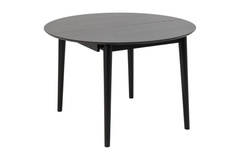 Grasonville Extendable Dining Group 115-154 Cm + 4 Ruokapöydän Tuolia - Musta - Huonekalut - Pöytä & ruokailuryhmä - Ruokailuryhmä