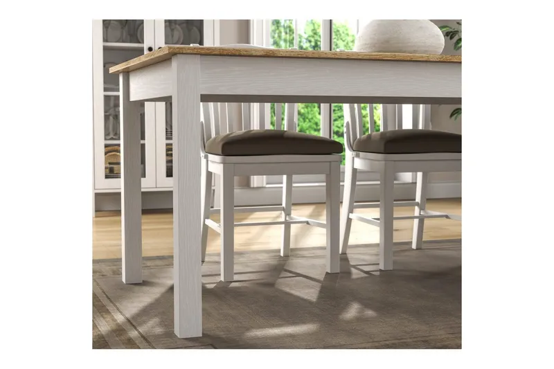 Gulbahar Ruokapöytä 180 cm Suorakulmainen - Luonnollinen/Valkoinen - Huonekalut - Pöytä & ruokailuryhmä - Ruokapöydät & keittiön pöydät