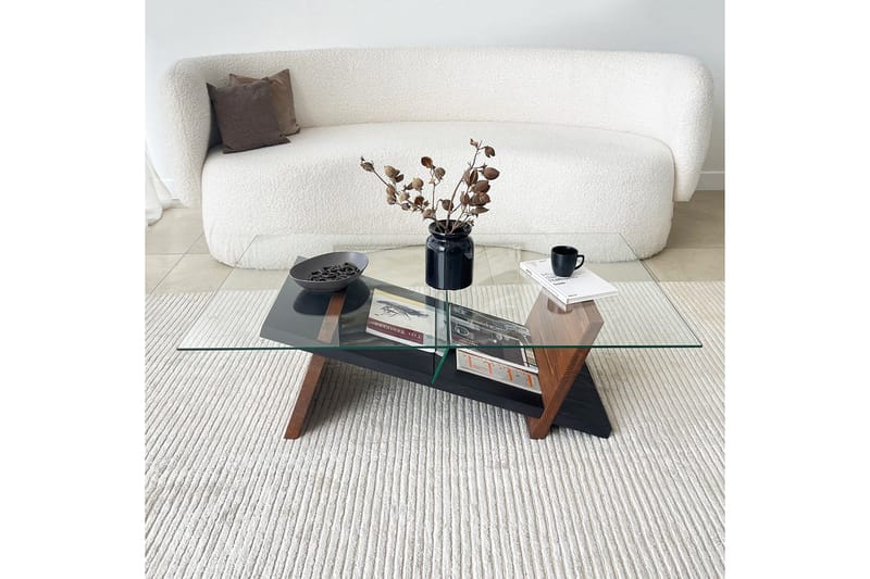 Gweneth Soffapöytä 105 cm - Musta/Ruskea - Huonekalut - Pöytä & ruokailuryhmä - Sohvapöytä