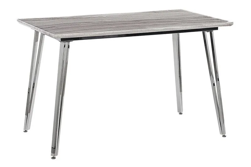 Hamiota Ruokapöytä 70x120 cm, Valkoinen/Hopea