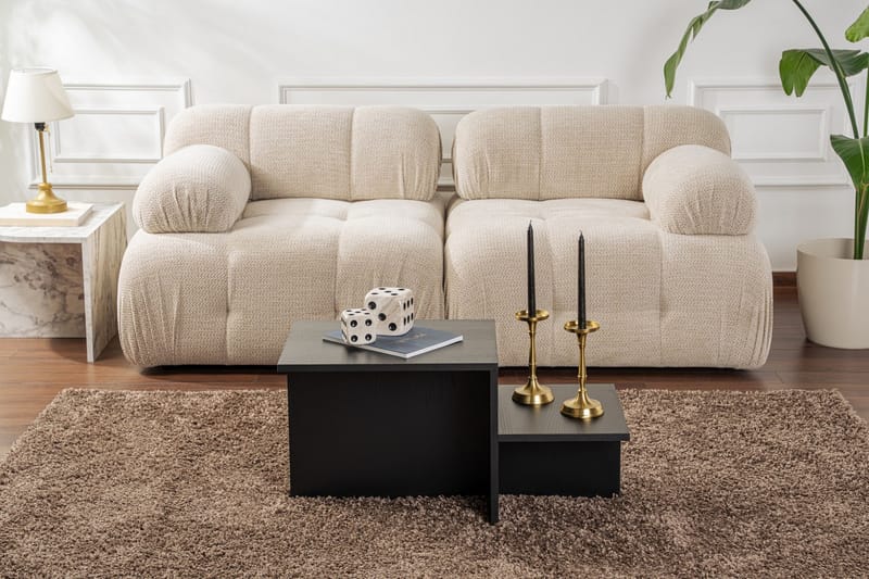 Harmony Fabrony sohvapöytä 80x40 cm Svart - Huonekalut - Pöytä & ruokailuryhmä - Sohvapöytä