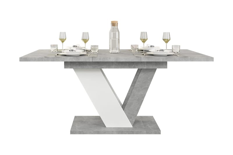 Harumi Ruokapöytä 120 cm, suorakulmainen - Harmaa/Valkoinen - Huonekalut - Pöytä & ruokailuryhmä - Ruokapöydät & keittiön pöydät