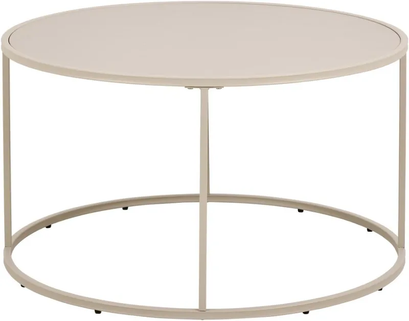 Hasslevik-sohvapöytä 80 cm pyöreä - Lämmin harmaa - Huonekalut - Pöytä & ruokailuryhmä - Sohvapöytä