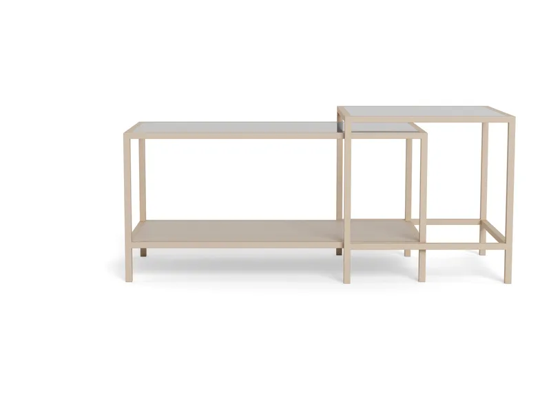 Hasslevik-sohvapöytä 90 cm - Kirkas/harmaa - Huonekalut - Pöytä & ruokailuryhmä - Sohvapöytä